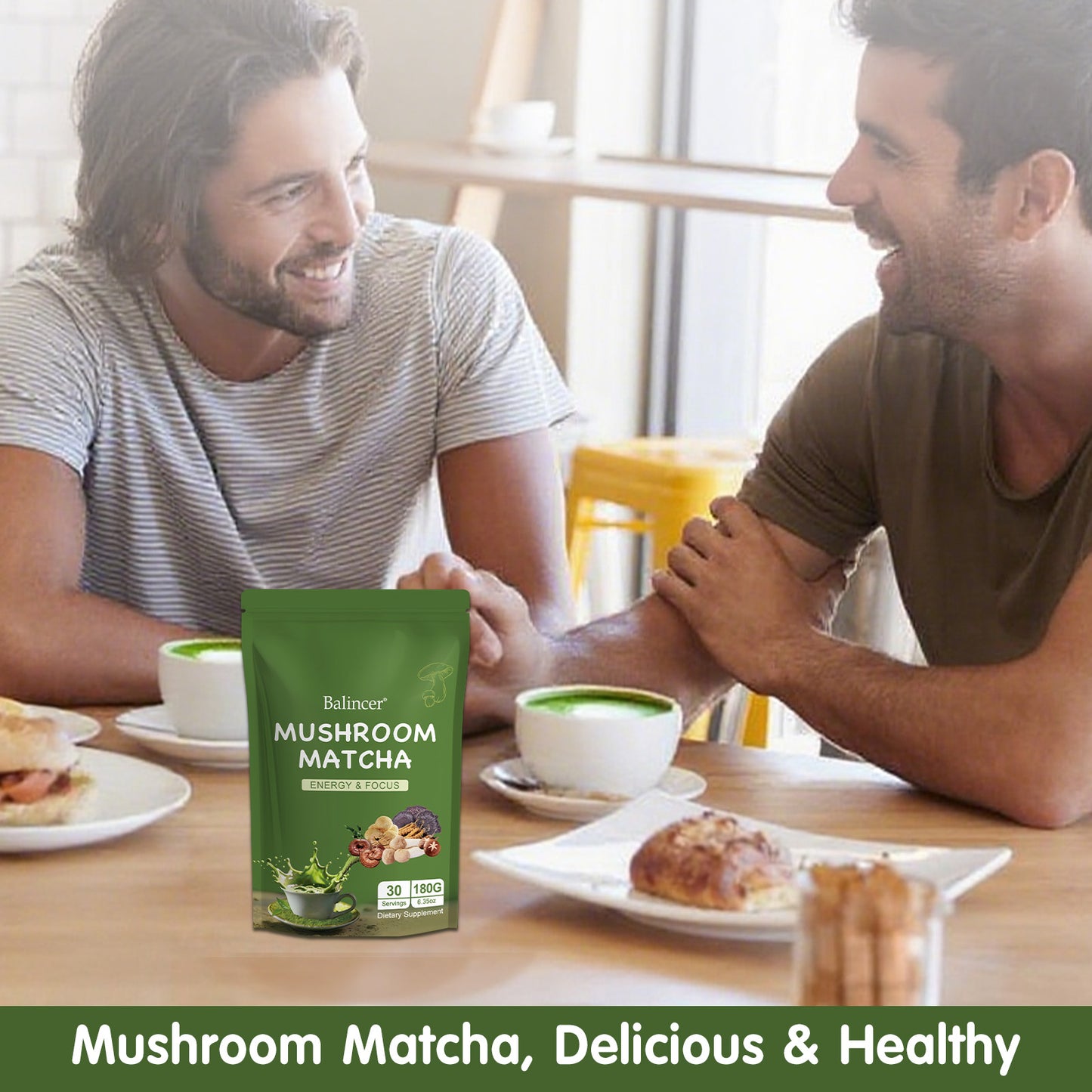 Balincer Mushroom Matcha – Energy Blend | 30 Servings