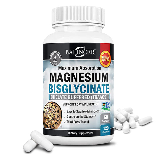 Balincer® Maximum Absorption Magnesium Bisglycinate Chelate Supplement
