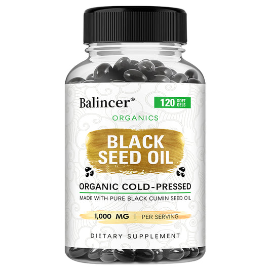 Balincer® Organic Cold-Pressed Black Seed Oil Supplement for Immune Support & Total Wellness