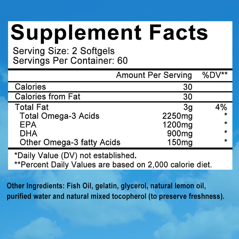 Balincer Icelandic Ultra Pure Omega-3 Fish Oil | High EPA & DHA | Molecularly Distilled & No Fishy Aftertaste