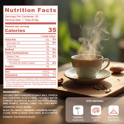 Balincer Mushroom Chai – Balance Blend | 20 Servings
