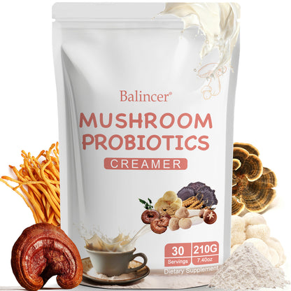 Balincer Mushroom Creamer – Gut Blend | 30 Servings