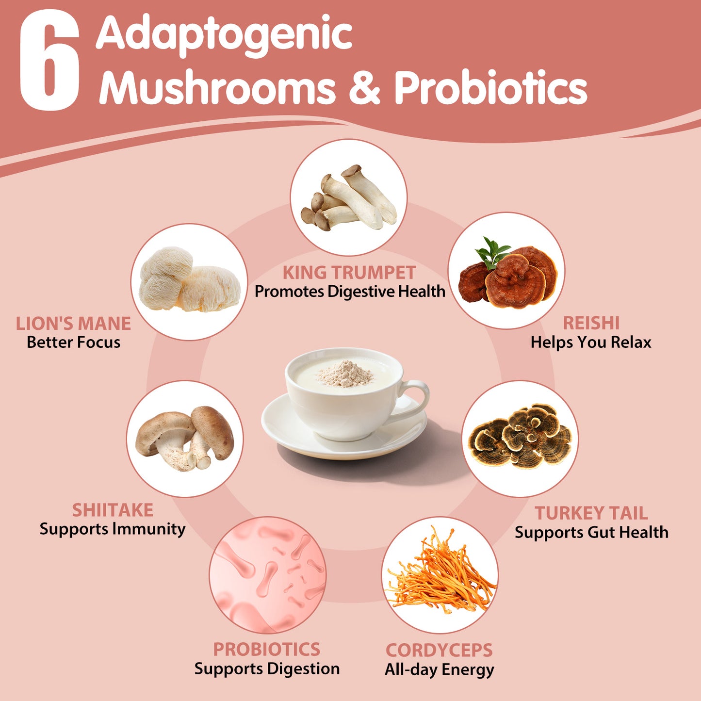 Balincer Mushroom Creamer – Gut Blend | 30 Servings