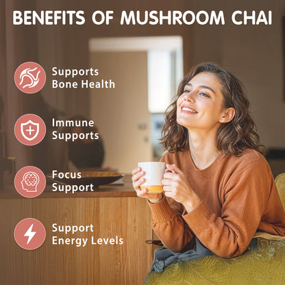 Balincer Mushroom Chai – Balance Blend | 20 Servings