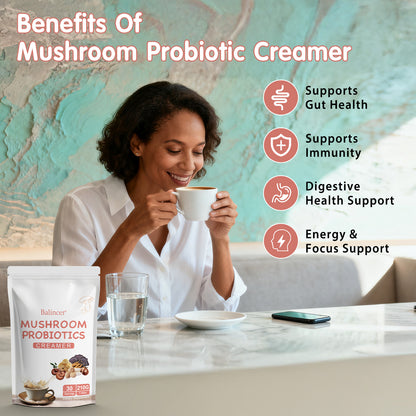 Balincer Mushroom Creamer – Gut Blend | 30 Servings