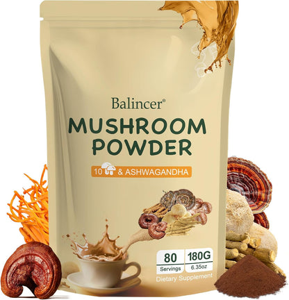 Balincer Mushroom Powder – Wellness Blend | 80 Servings