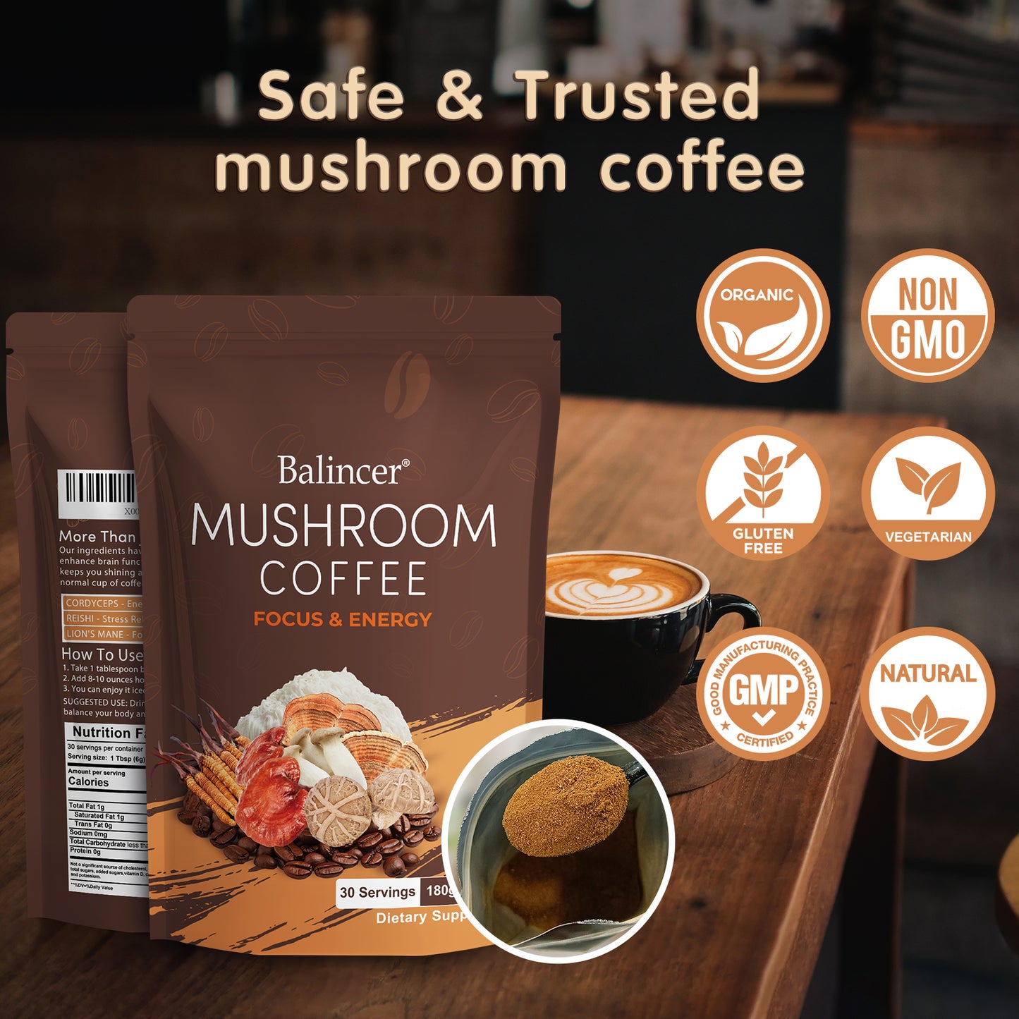 Balincer Mushroom Coffee – Focus Blend