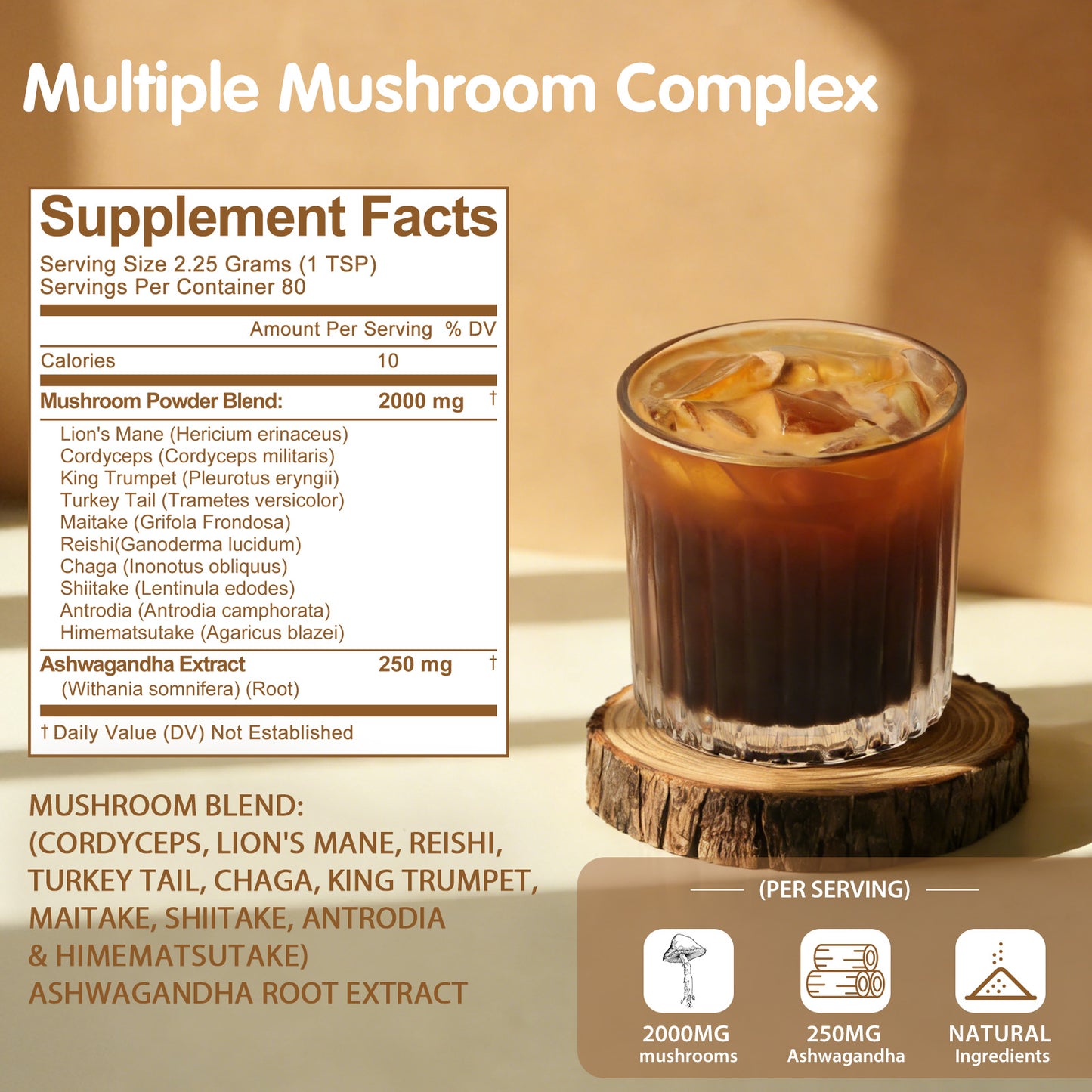 Balincer Mushroom Powder – Wellness Blend | 80 Servings
