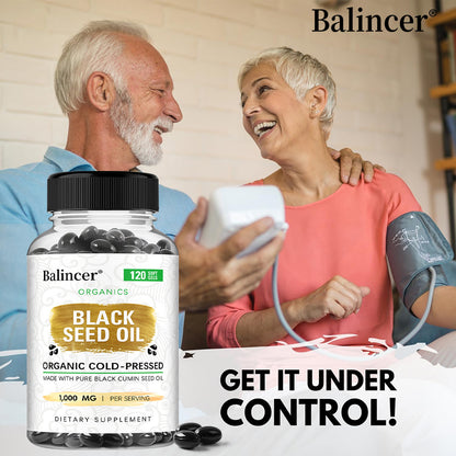Balincer® Organic Cold-Pressed Black Seed Oil Supplement for Immune Support & Total Wellness