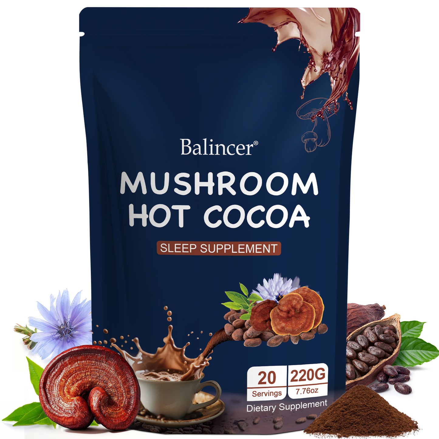 Balincer Mushroom Cocoa – Sleep Blend | 20 Servings