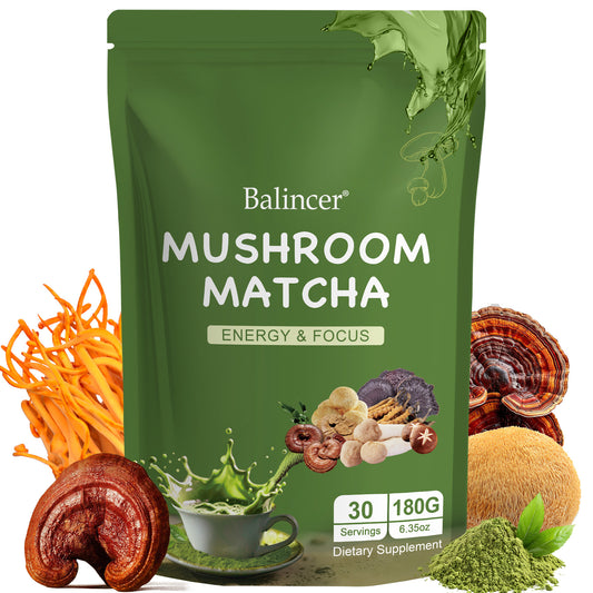 Balincer Mushroom Matcha – Energy Blend | 30 Servings